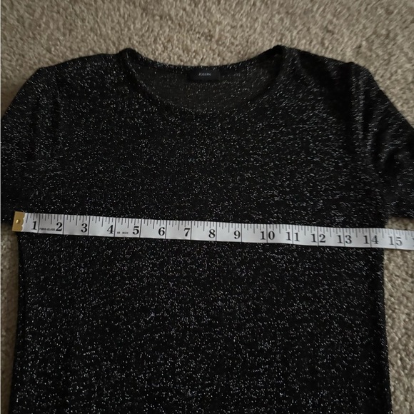 Joesph lurex knit black see through layer metallic long sleeve size small - Picture 11 of 16